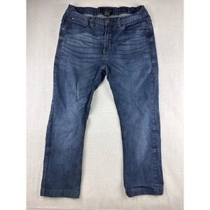 PD&C Stretch Slim Fit Jeans Mens 32x32 Dark Wash Blue Denim PU955CTDM